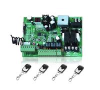 Carte de Commande for ouvre-Porte Coulissant AC, unité de Commande de Moteur d'ouvre-Porte battante C24V, Carte de Circuit imprimé de contrôleur PCB, Carte électronique(4 Remote Control)
