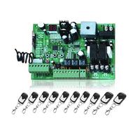 Carte de Commande for ouvre-Porte Coulissant AC, unité de Commande de Moteur d'ouvre-Porte battante C24V, Carte de Circuit imprimé de contrôleur PCB, Carte électronique(10 Remote Control)