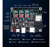 Carte de commande hors ligne MKS DLC32V2.1, carte mère 32 bits ESP32WiFi GRBL, adaptée aux machines de gravure laser, écran tactile TS35 Only motherboard