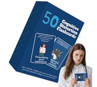 Carte de compétences, distorsions cognitives, affirmations, outil portable avec 50 feuilles pour la régulation des émotions, l'amélioration des relations et la pleine conscience