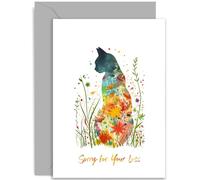 Carte de condoléances pour chat « Sorry for Your Loss » - Carte de condoléances pour animaux de compagnie - Carte de vœux So Sorry - Thinking of You - Cartes de deuil chat désolé | Intérieur vierge
