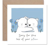 Carte de condoléances - Sorry For Loss of Your Mummy - Carte de deuil pour fils et filles, 145 mm x 145 mm