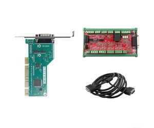 Carte de contrôle pas à pas à 3 axes PCI Interface pour machine de gravure CNC, contrôleur de mouvement V1/V6 avec contacts plaqués or et mémoire d'arrêt (petit ensemble complet)