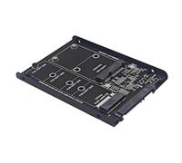 Carte de conversion MSATA vers SATA3.0 avec vitesse rapide de 6 Gbit/s et base métallique SATA3.0 MSATA