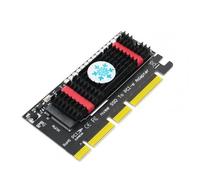 Carte De Conversion Nvme Ssd À Pci-E, Excellent Connecteur, Longue Durée De Service Avec Lumière Froide, Adaptateur De Carte, Feuille De Refroidissement