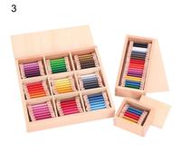 Carte De Couleur Sensorielle Montessori, Boîte En Bois, Jouet Éducatif Pour Enfants D'Âge Préscolaire