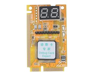 Carte de débogage 3 en 1 Type C ABS Jaune, Carte de Diagnostic pour Ordinateur Portable, accès à l'ordinateur avec interfaces PCI, PCI E et LPC, Alimentation Stable avec Anciens