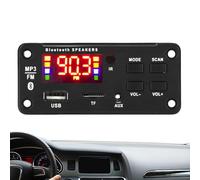 Carte de décodage MP3 12 V pour voiture - Module récepteur audio 12 V avec télécommande, contrôleur de modification de l'écran, amplificateur d'affichage 5.0, récepteur pour haut-parleur ou autres