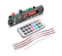 Carte de décodeur 12V Bluetooth Handsfree Car Kit MP3 Player Support Recording FM Radio TF aux USB Récepteur stéréo sans Fil mp3