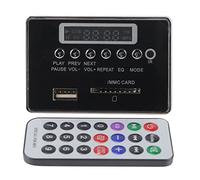 Carte de décodeur audio Bluetooth MP3 50HZ 60HZ DC 12V 6A 8A 100W Decoder Board Module Radio USB SD TF FM WMA WAV 275x145 pouces Noir