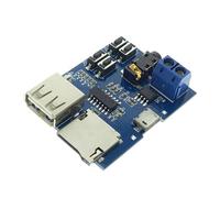 Carte de décodeur MP3 sans Perte, Boutons de contrôle, Module de décodage MP3 avec amplificateur intégré pour projets Audio, électronique de Bricolage, PVC 35,14 x 45,72 mm