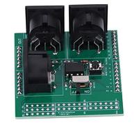 Carte de dérivation de bouclier MIDI, 3 connecteurs MIDI femelles à angle droit Module série vers MIDI avec extension en-têtes de broches 2,54 mm pour adaptateur d'interface