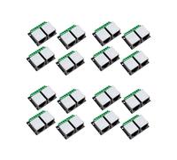 Carte de Dérivation de Terminal Double Femelle Ethernet RJ45 16 Pièces, Carte de Connecteur à Pas de 3,5 mm, Terminal Adaptateur Réseau Blindé
