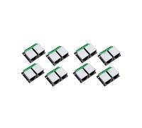 Carte de Dérivation de Terminal Double Femelle Ethernet RJ45 8 Pièces, Carte de Connecteur à Pas de 3,5 mm, Terminal Adaptateur Réseau Blindé