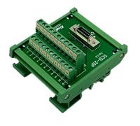 Carte de dérivation SCSI-20P SCSI CN20 MDR Femelle, Module Adaptateur de bornier 20 Broches, Montage sur Rail DIN HPCN20P(20P Terminal Board)