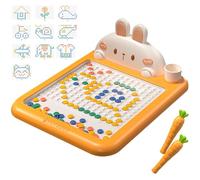 Carte de dessin magnétique 8x11x3 pouces lapin art magnétique avec des librètes de motifs perles à points Pen doodle planche éducatif pour les cadeaux pour enfants |.pour les enfants