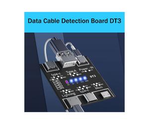 Carte de DéTection Ligne DonnéEs USB pour IOS Android Micro-USB Type-C Commutateur Court-Circuit Testeur Câble DT3