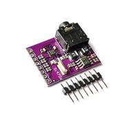Carte de développement de tuner FM PCB Module récepteur radio Si4703 avec embase à souder pour petites constructions de projets et utilisation en laboratoire de pratique de câblage Récepteur FM
