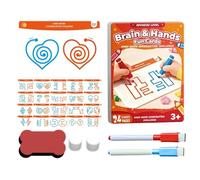 Carte de développement du cerveau - Ensemble cognitif de 20 pièces, jouet éducatif éducatif, kit de gym d' double face, exercice interactif de coordination de la main pour , tout-petits