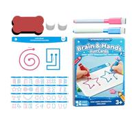 Carte de développement du cerveau - Jouets d'apprentissage logique, 20 pièces de cartes de coordination main-cerveau, pour le développement de la motricité fine et du cerveau gauche et droit