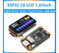 Carte de développement ESP32 C6 262K couleur ST7789, écran d'affichage LCD 1.47 pouces pour Arduino WiFi6/BT/LVGL/HMI Onborad SD-Port/RGB-LED ESP32-C6-LCD-1.47-H