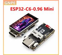 Carte de développement ESP32-C6 avec écran LCD de 0,96 pouce, écran de 0,96 pouce ST7789 160x80, mini TV, port SD, QST, LVGL pour Arduino No-SD Card