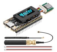 Carte de développement ESP32 LoRa V4 + module GNSS L76 mis à jour, ESP32-S3 SX1262 LoRa WiFi Bluetooth 2 Mo PSRAM 16 Mo Flash 915 MHz Antennes OLED Affichage Supporte GPS et Solaire pour Arduino