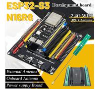 Carte de développement ESP32 S3 avec Kit d'adaptateur d'extension, Module Wifi BT 2.4G MCU ESP32-S3WROOM1 N16R8 44 broches type-c ESP32-S3 S3 Expansion Board A