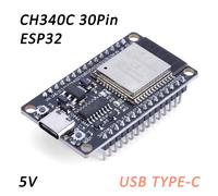Carte de développement ESP32 sans fil WiFi Bluetooth Tech Ultra-faible consommation d'énergie touristes Core 30Pin ESP32-WROOM-32S TYPE-C USB TYPE-C