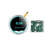Carte de Développement Home ESP32 S3 WiFi 2,1 Pouces 480x480 Bouton Poussoir Rond IPS LCD TFT Module D'Affichage, Argent