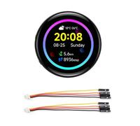 Carte de développement RP2350 de 3,6 cm avec écran AMOLED et fonction de charge de la batterie, interfaces multiples, carte de développement d'extension GPIO