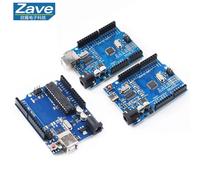 Carte de développement UNO R3 ATMEGA328P CH340 / ATEGA16U2 Compatible pour Arduino avec câble R3/R4 UNO Proto Shield carte d'extension R3 SMD with cable