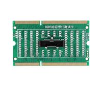 Carte de diagnostic et d’analyse SO-DIMM pour ordinateur portable DDR2, DDR3, DDR4 ; outil de test post-diagnostic avec indicateurs LED ; conception à insertion réversible et (DDR3)