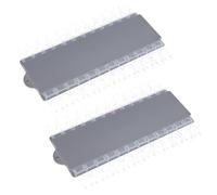 Carte de Distinction des Couleurs pour Manucure 24 Détachable Lot de 2 | Plastique Blanc, Présentation Professionnelle Légère, pour Échantillons D’art Ongulaire et Pointes Press-on