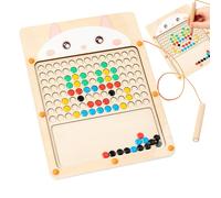 Carte de doodle magnétique, table de dessin magnétique - PAD DRACK MAGNÉTIQUE,Tablette d'écriture éducative en bois portable pour enfants pour la protection des yeux Activités de divertissement