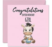 Carte de félicitations pour bébé fille, Cadeau de bienvenue au monde