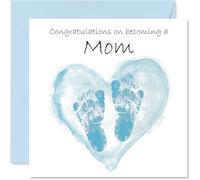 Carte de félicitations pour bébé garçon - Congrats Becoming - Well Done Congratulations pour nouvelle maman, 145 mm