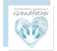 Carte de félicitations pour nouveau grand-père - Twins Congrats Becoming - Well Done Congratulations for New Grandfather - 145 mm Welcome To The World