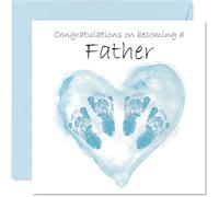 Carte de félicitations pour nouveau père - Twins Congrats Becoming - Well Done Congratulations for New Father - 145 mm Welcome To The World