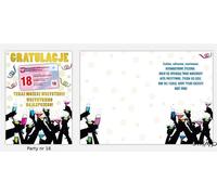 Carte de fête à coller B6+enveloppe anniversaire 18 wz16