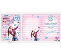 Carte de fête à coller B6+enveloppe anniversaire 18 wz18