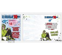 Carte de fête B6 + enveloppe Design 26 anniversaire 18 ans