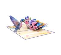 Carte de fête des Mères avec enveloppe assortie Fleur Oiseau Salutation Appréciation Enseignant Mère Grand-mère Fleur Oiseau