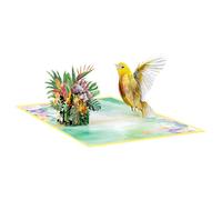 Carte de fête des mères avec enveloppe pour enseignante, grand-mère, anniversaire, fête des oiseaux, fleurs, vœux de vacances