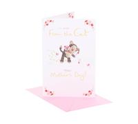 Carte de fête des mères de la part du chat - Carte de fête des mères « Happy Mother's Day » de la part du chat