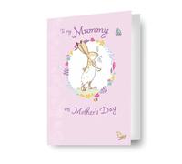 Carte de fête des mères Guess How Much I Love You, motif lapin rose, To My Mummy