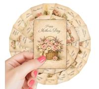 Carte de fête des mères heureuse - 36 pièces vintage fleurs papier épais, cartes de fête des mères pour maman | Pour femme, petite amie, grand-mère, collègue, fête de famille, célébration