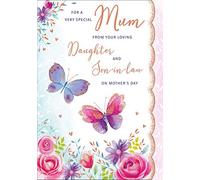 Carte de fête des mères Mum From Daughter & Sister In Law - 10 x 7 pouces - Regal Publishing
