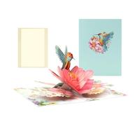 Carte de fleurs en papier épais pour décoration de bureau | Cartes de vœux vierges et enveloppes pour maman, épouse, sœur, fille, enseignante, fête des mères, Saint-Valentin