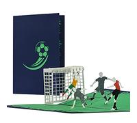Carte de football rouge - Cartes d'invitation d'anniversaire pour enfants, H35